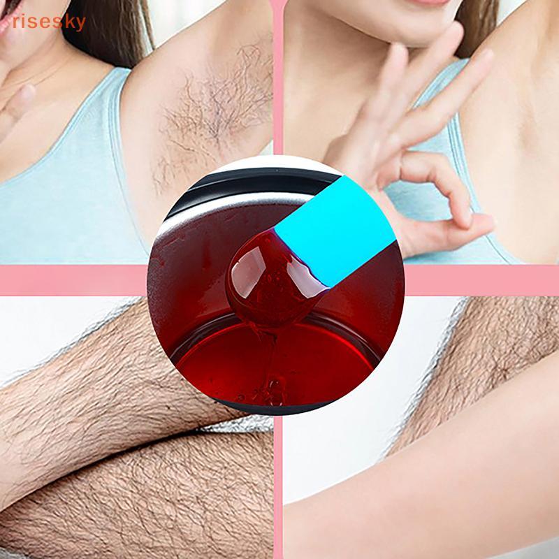 [risesky] Espátulas De Cera Cosmética De Silicone , Não sti , Remoção De Pelos , Aplicador Corporal , Raspador Stis