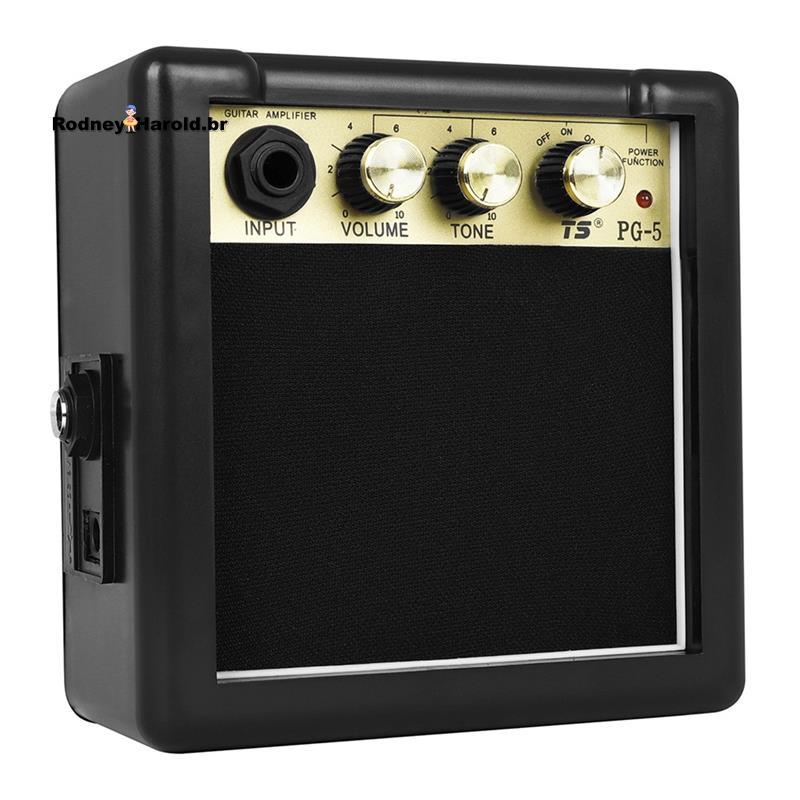 [Entrega Rápida R] Amplificador De Guitarra Portátil Mini Acessórios Para Instrumentos Musicais Alto-Falante Pequeno PG