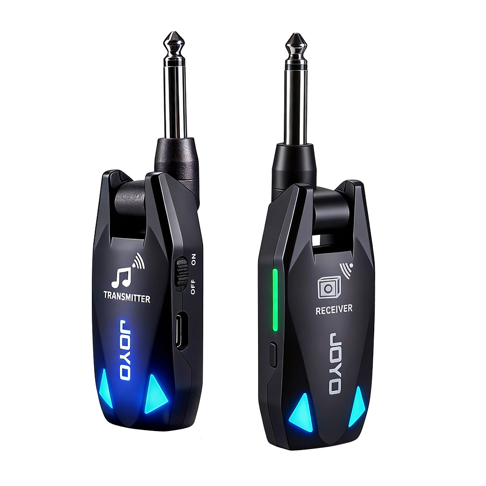 JOYO JW-08 Transmissor Receptor Sem Fio Digital Recarregável Sistema De Guitarra UHF ISM 20-20kHz Frequência