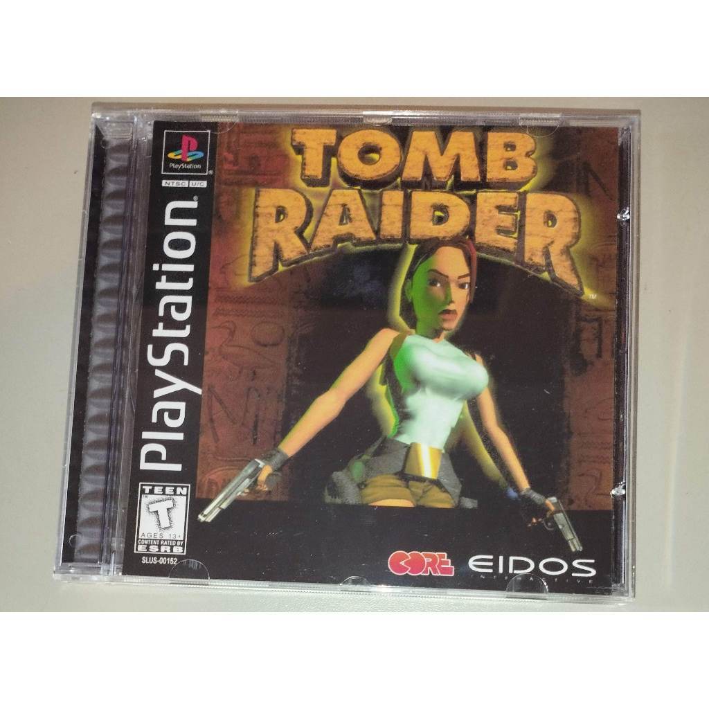 PS1 - TOMB RAIDER 1 - MÍDIA PRETA