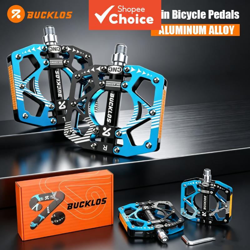 Pedais de Bicicleta BUCKLOS em Alumínio Liga Plataforma de Bicicleta Rolamento Selado CNC Plataforma Antiderrapante
