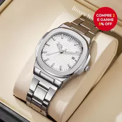 Relógio Digital Quadrado De Negócios Masculino Para Homens Com Calendário , Pulseira De Aço Inoxidável , Movimento De Qu