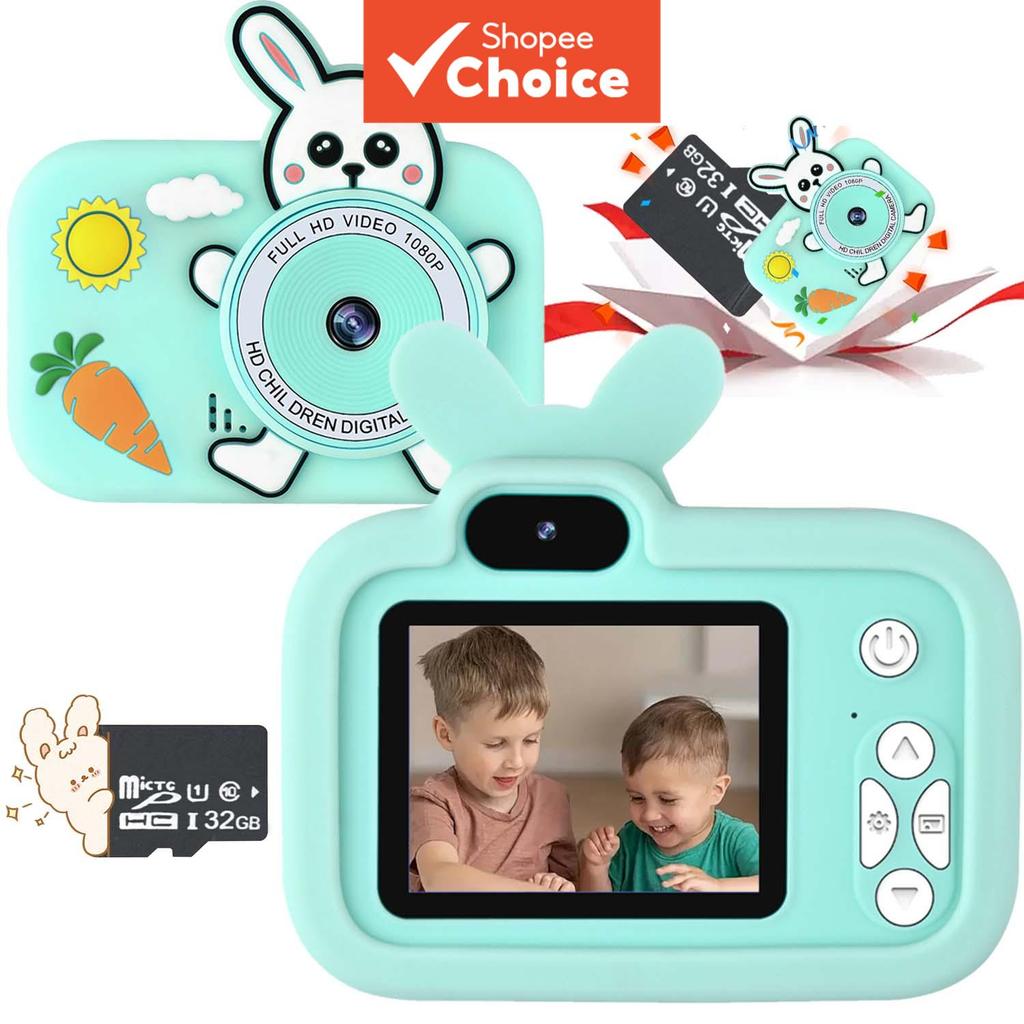Câmera De Vídeo Digital 1080P HD Selfie Foto Filmadora Presente De Aniversário De Natal Para Meninas Meninos Crianças