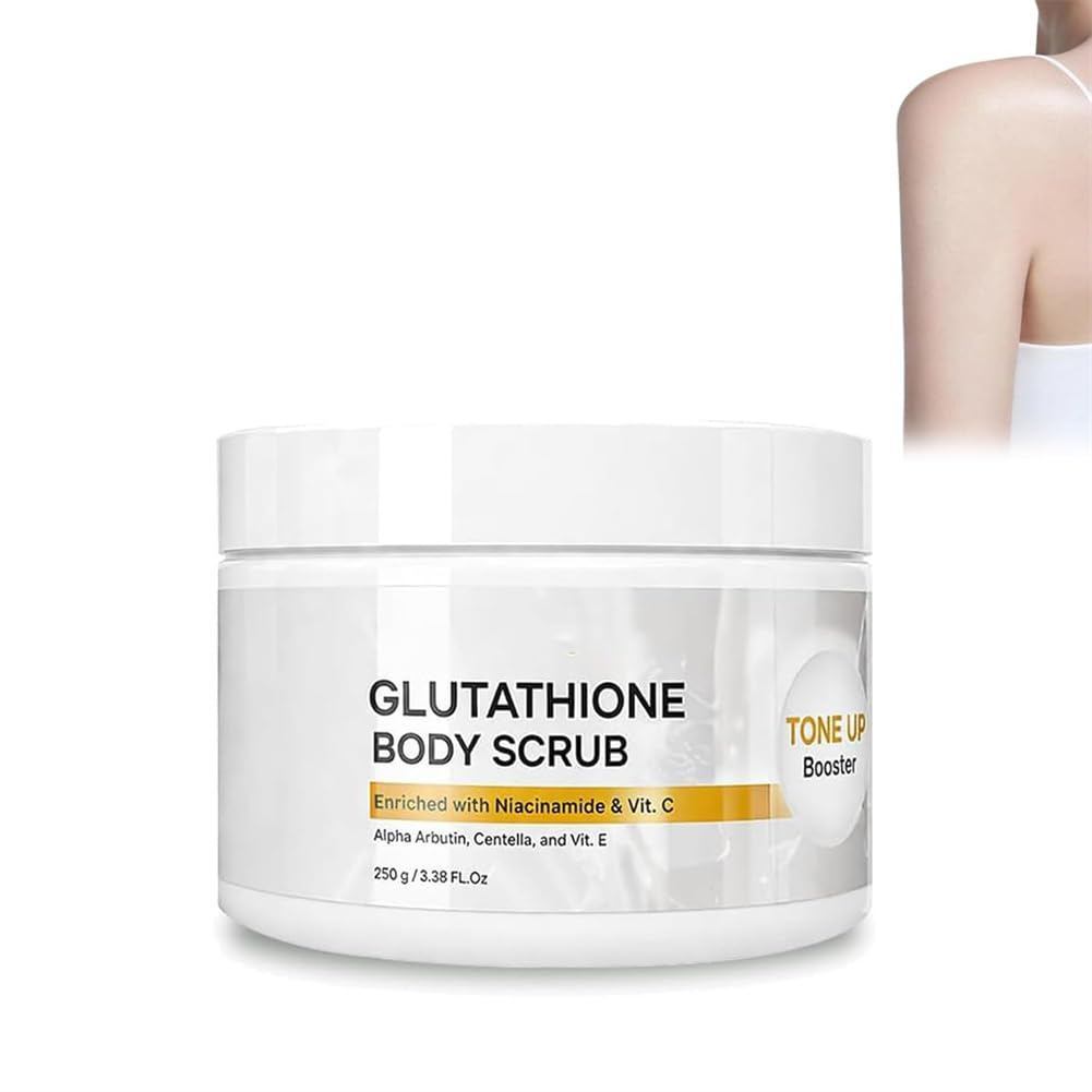Skinflair Esfoliante Corporal com Glutationa e Potenciador de Tonificação com Rosa Mosqueta e Sal Marinho, Esfoliante Hi