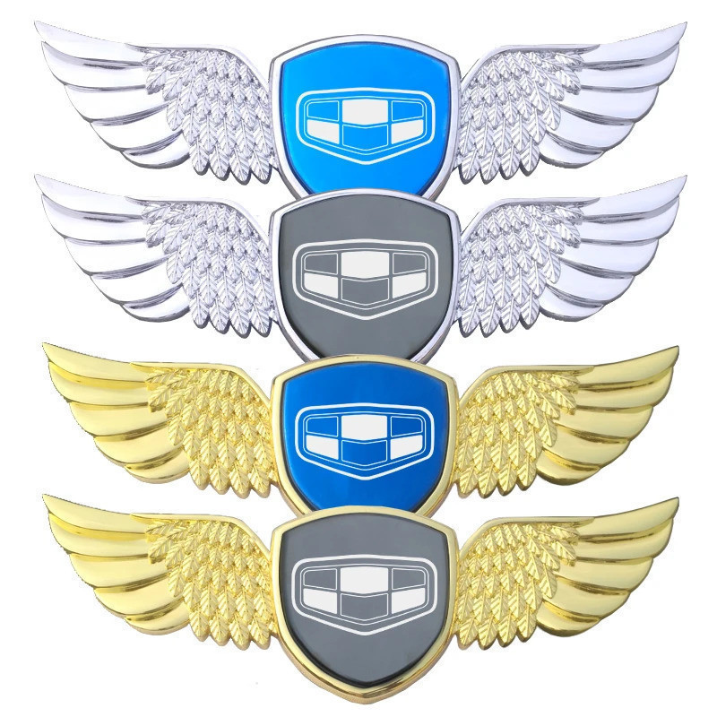 Adequado para adesivos de emblemas laterais e decalques de capô dianteiro dos carros Geely Logo GE GT EV8 EX7 Vision Emg