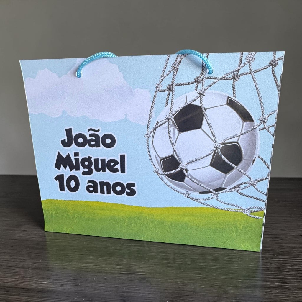 10 Sacolinhas G Futebol Personalizada – Lembrancinha/ bolsinhas mimos Festa Infantil