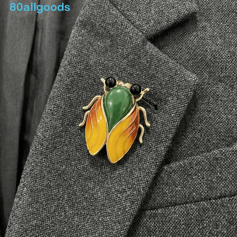 Broche De Cigarra ALLGOODS1 , Alfinete De Lapela De Inseto De Decoração Elegante E Realista , Esmalte Estilo Chinês De L