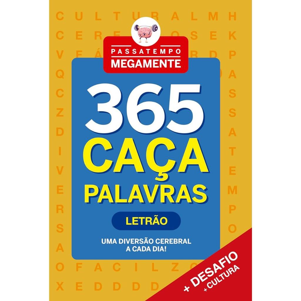 Passatempo Megamente 365 Caça Palavras | Letrão | Amarelo