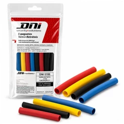 Kit Espaguete Termo-Retratil 10cm 6mm Isolante 2:1 15pçs