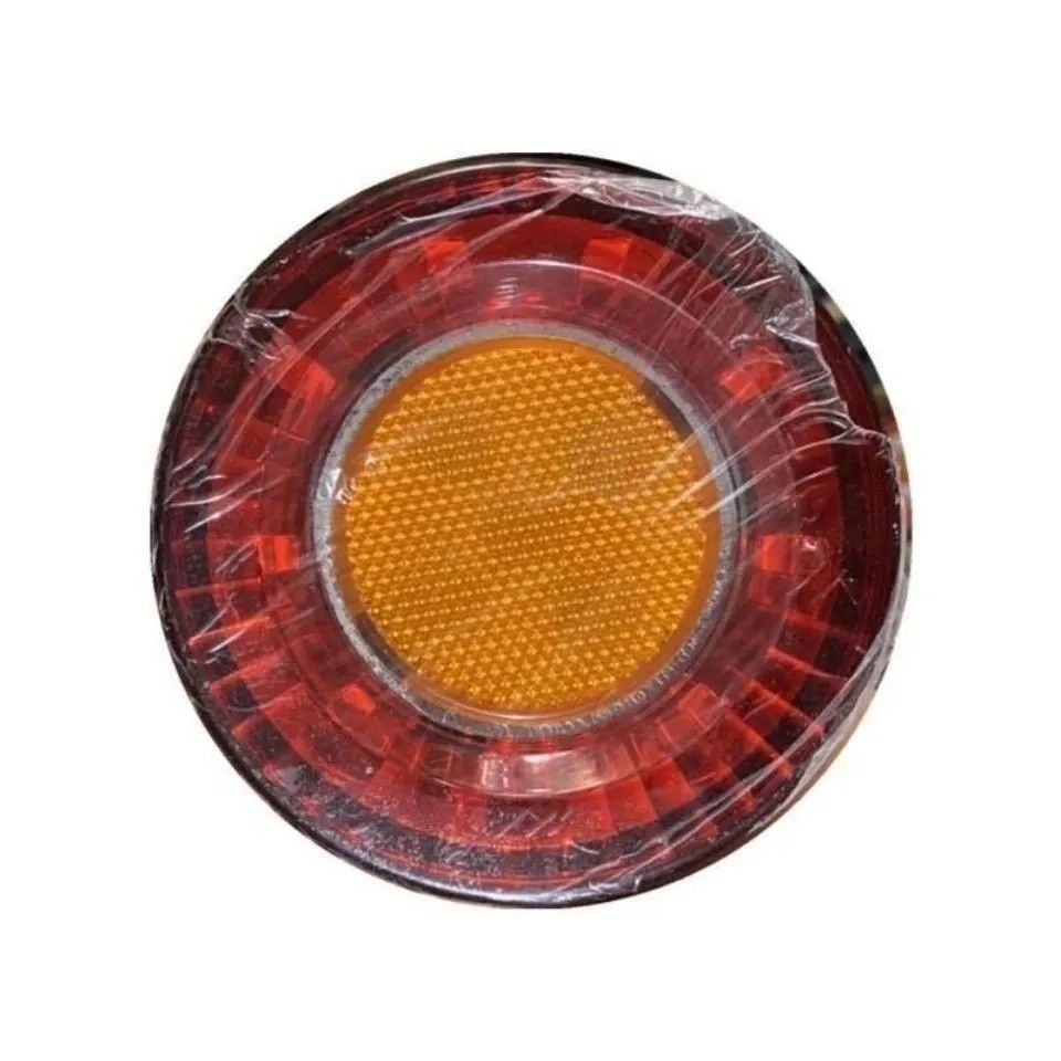 Luz traseira para veículo elétrico para idosos, luz para triciclo de lazer, luz de sinalização LED redonda de 48 LEDs, l
