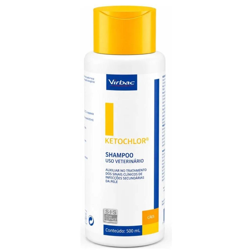 Shampoo Ketochlor Virbac 500ml Dermatológico Cães