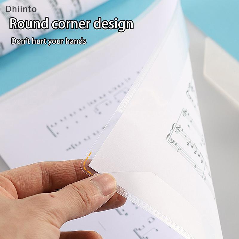 [Dhiint] Pasta Flexível De 20 Páginas Para Partitura Musical De Piano A4 De Partituras Livro De Música Folhas De Papel F