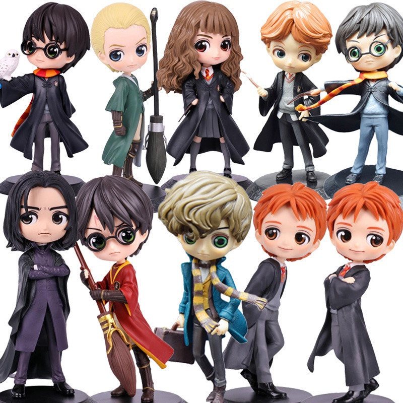 Q Posket Harry Potter Hedwig Hermione Granger Ron Weasley Snape Figura de Accion Newt Scamander Malfoy Modelo de Brinco