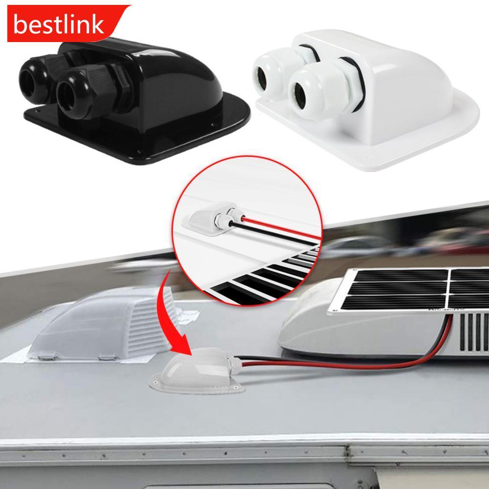 BESTLINK Caixa De Junção Solar Para Caravana Com Furos Únicos/Duplos Entrada De Fio De Teto Cabo Motorhome RV Caravan Ca