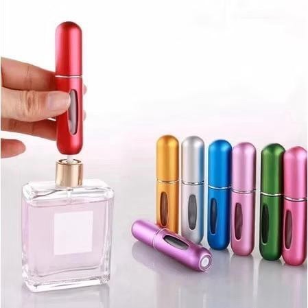 12 Unidades Porta Perfume Spray 5ml Atomizador Recarregável Viagem Necessaire Bolsa Blogueira Influencer Presente