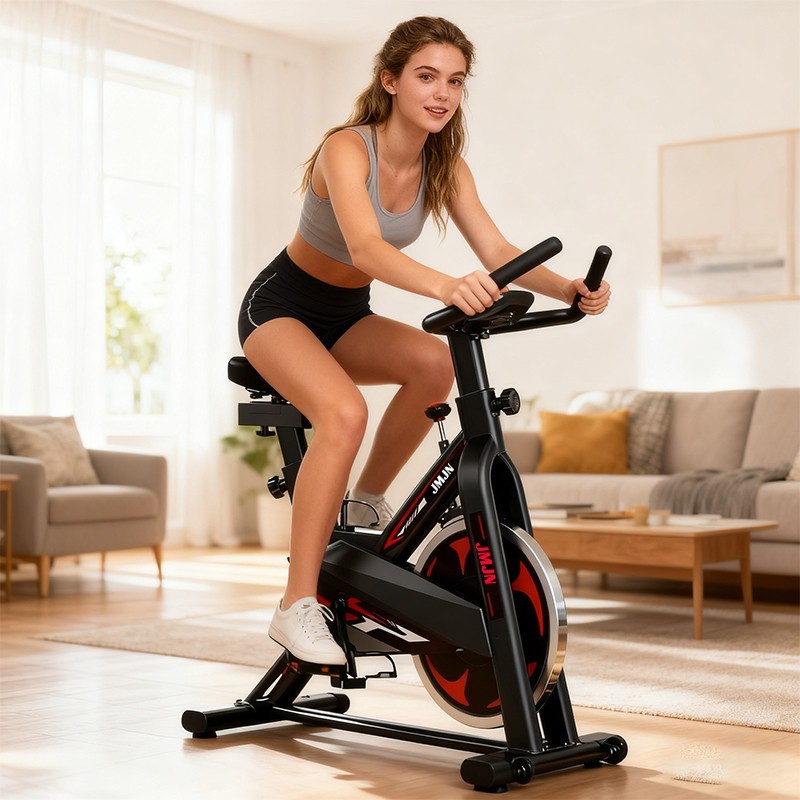 Bicicleta Ergométrica Spinning Bike Mecanica Profissional 150kg com Sensor Cardíaco Academia