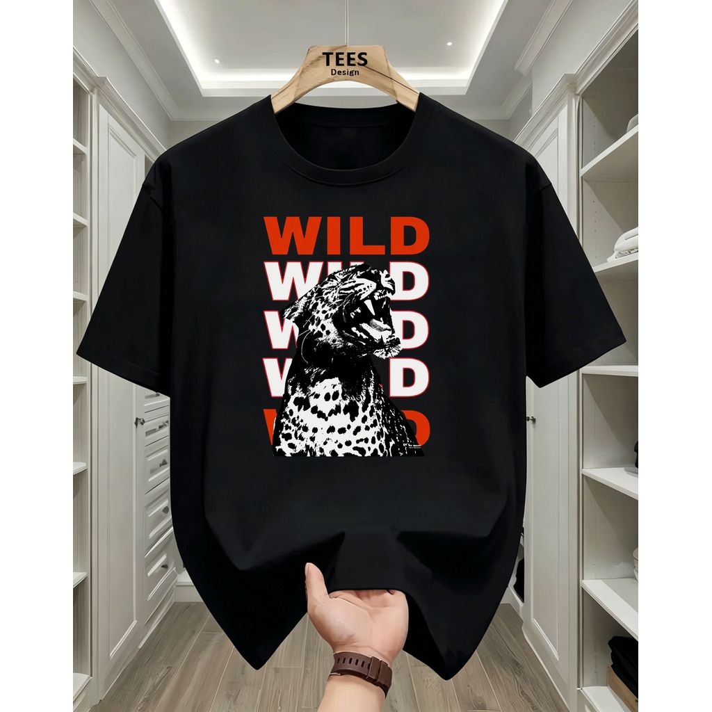 2026 Camiseta Feminina Estampa de Onça Selvagem Moderna Estilosa Confortável Moda Feminina Tendência