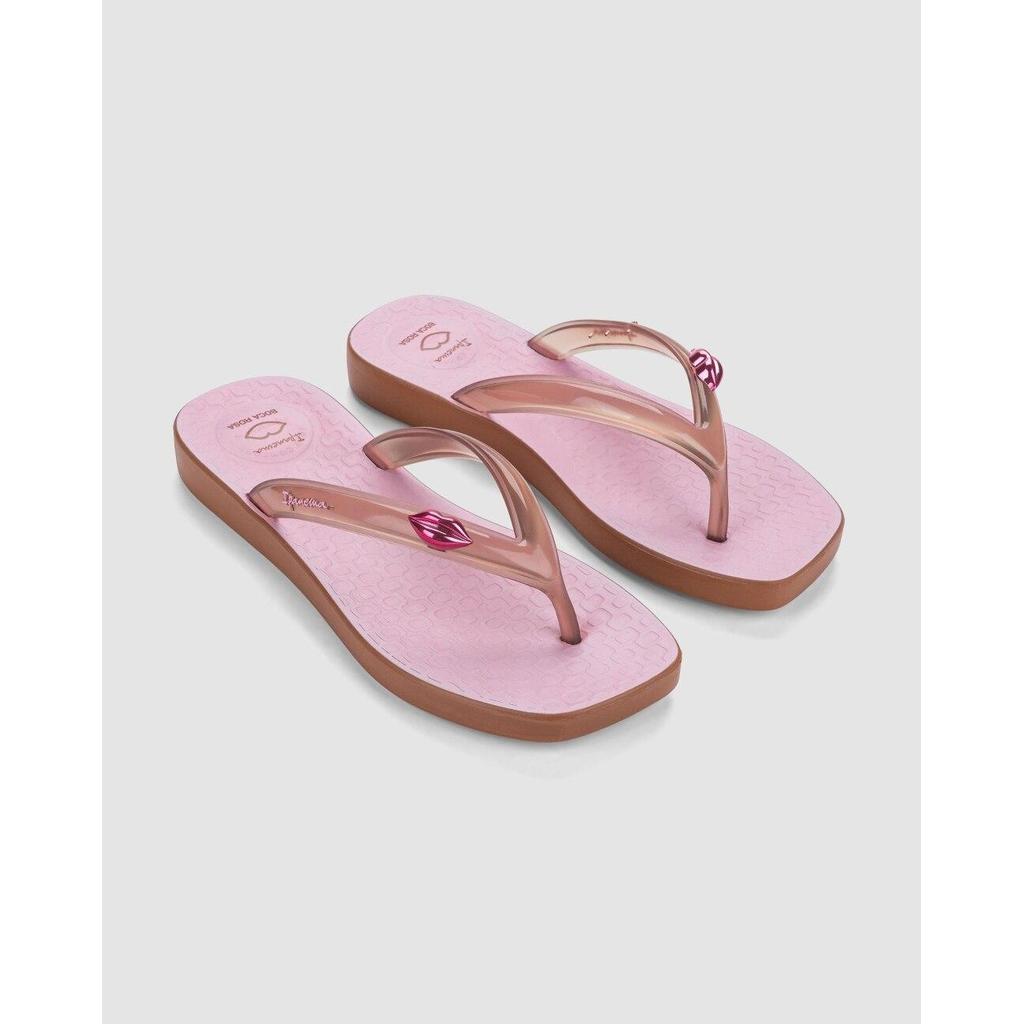 Chinelo Feminino Ipanema Pluma Boca Rosa