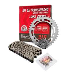 KIT RELAÇÃO TRANSMISSAO DID XRE300 NOVA SAHARA / RALLY / ADVENTURE COM RETENTOR 2023 A 2026