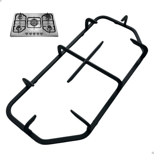TREMPE LATERAL FERRO FUNDIDO COOKTOP ELECTROLUX GT75X PRETO FOSCO - 305578700
