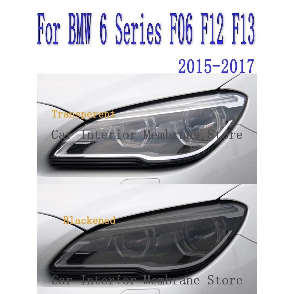 Para BMW Série 6 F06 F12 F13 Farol Exterior Do Carro Anti-Risco Frente Lâmpada Matiz TPU Película Protetora Capa Acessór