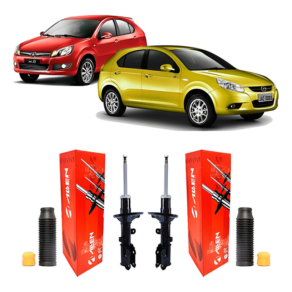 Par Amortecedor Dianteiro + Kit Batente Jac J3 2011 12 13 14