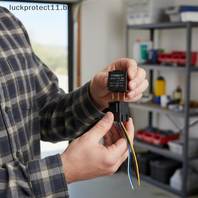 LTBR 12V 24V 5Pin Relé Automotivo 40A Com Chicote Protetor Do Carro Soet Para Sistema De Ar Condicionado ~