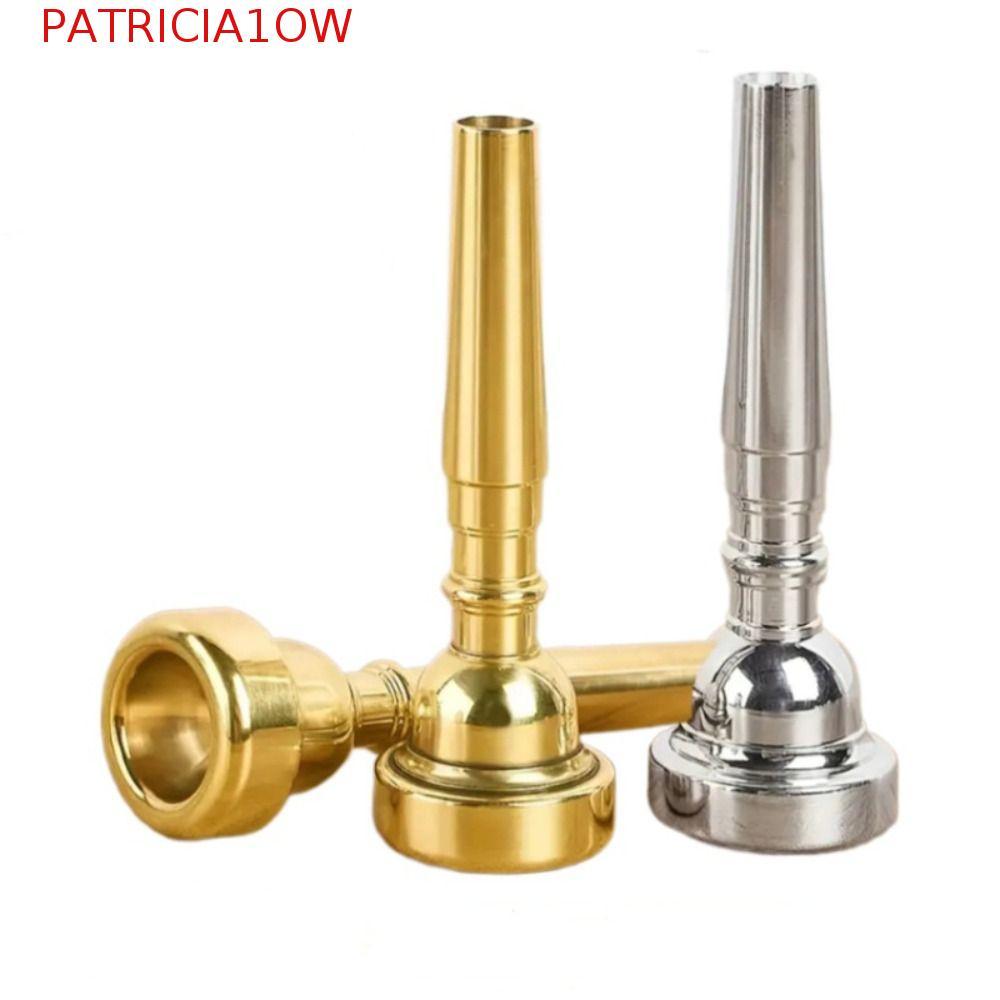 PATRICIA1OW Boca De Corneta De Trompete , Bocal Profissional 3C/5C/7C , Latão Para Iniciantes , Prata E Ouro