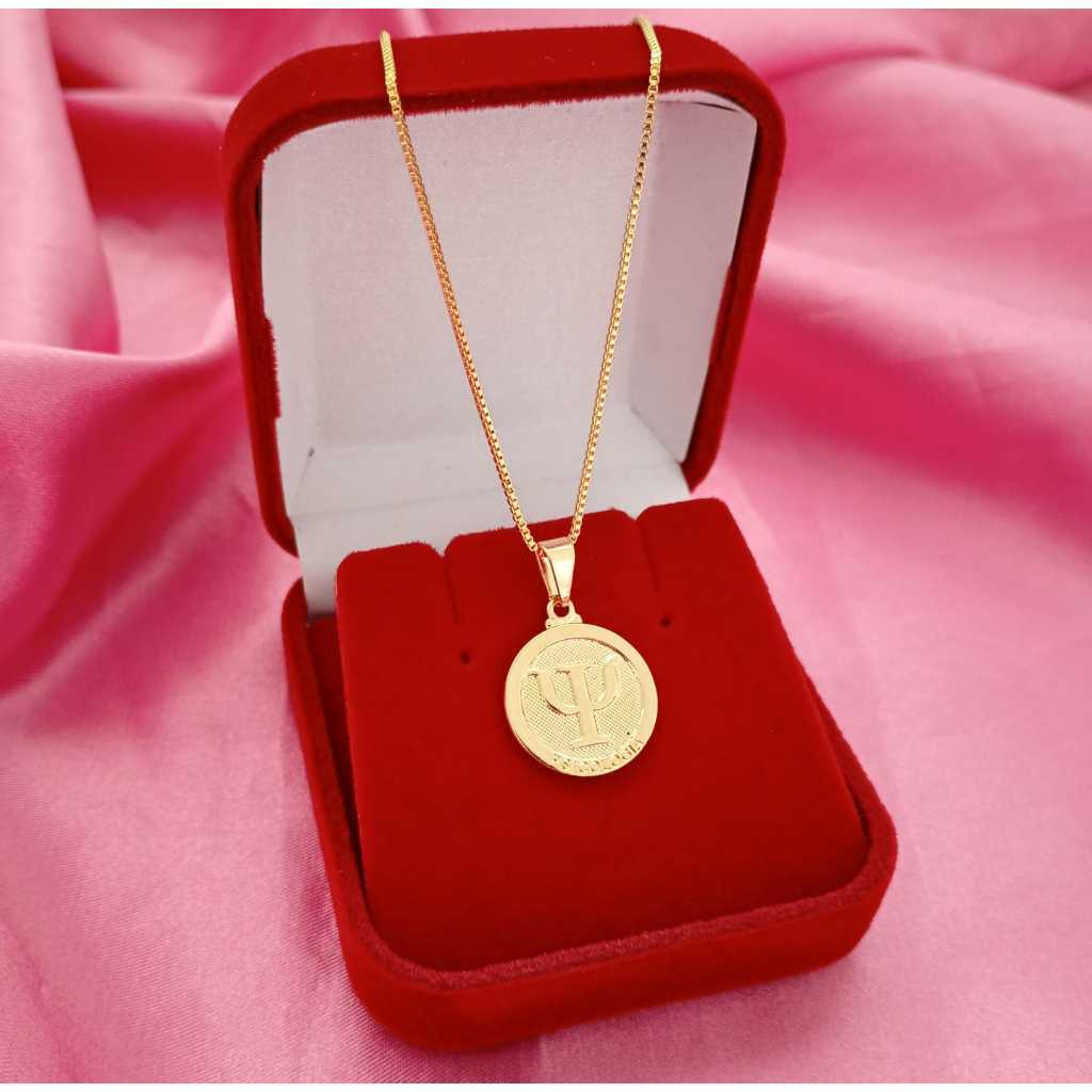 Colar Medalha Profissão Curso Banhado a Ouro 18k - semi joia