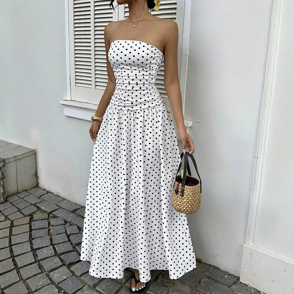Vestido de Noite Elegante com Ombros Descobertos e Poás, Corte A-Line, Efeito Emagrecedor na Cintura, Nova Coleção Prima