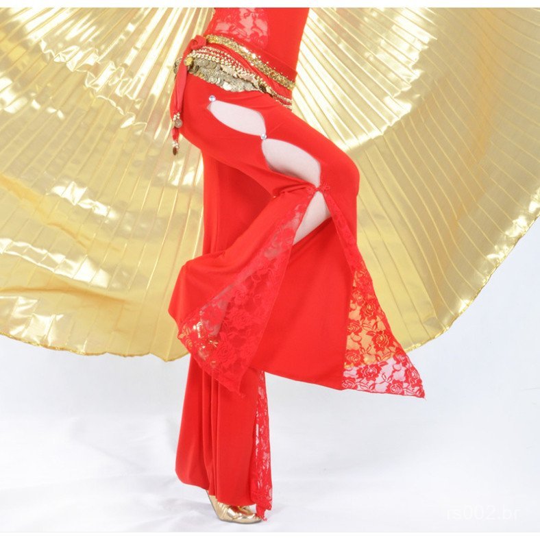 Roupa de Prática de Dança do Ventre Elegante, Calças de Renda P5A0