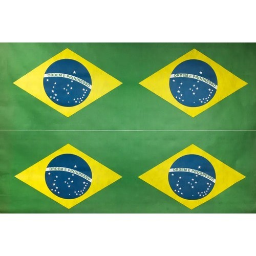 4 Bandeiras Do Brasil Tnt Em 1 Metro - 70x50cm Cada Brasil