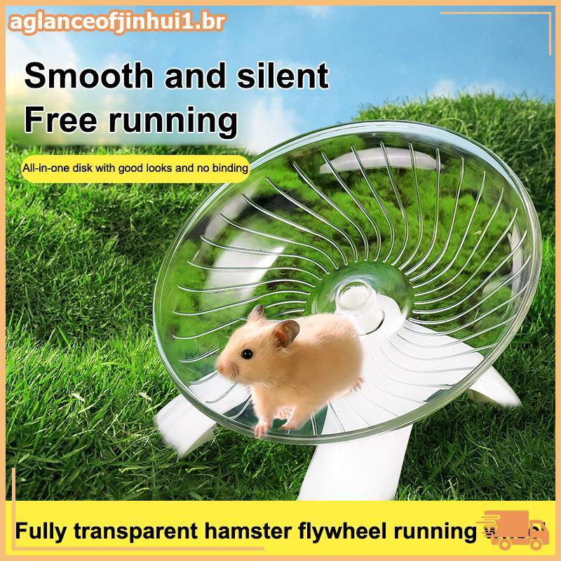 [AGBR] Brinquedo De Disco De Corrida Para Hamster , Esporte , Silencioso , Transparente , Pequeno Animal De Estimação ,