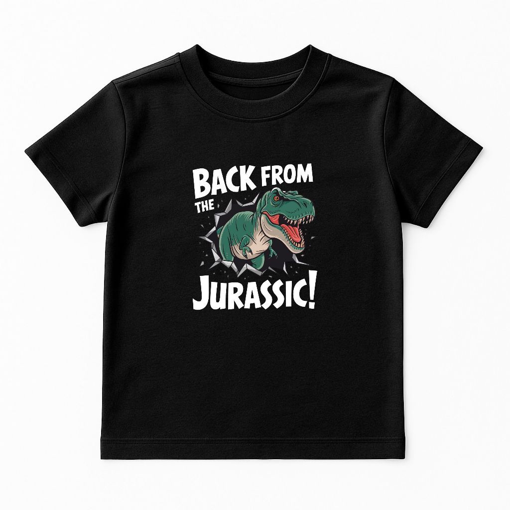 Camiseta Estampada Jurassic Dinossauro Infantil Unissex Kids