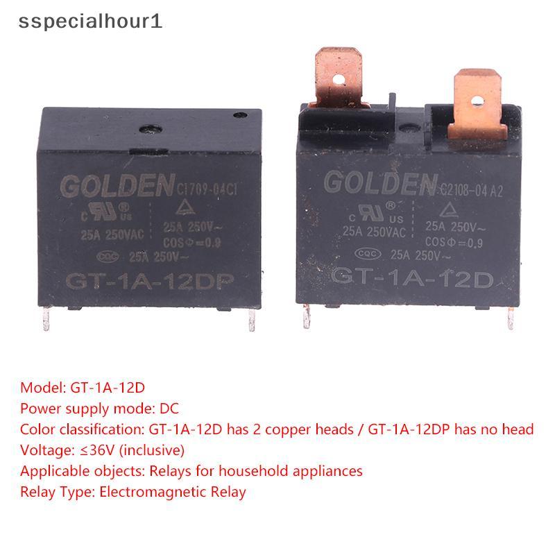 PCL 1Pce GT-1A-12D/12DP Gordon Ar Condicionado Aquecedor De Água Relé 25A 4 Pés 12V Elétrico Placa-Mãe N