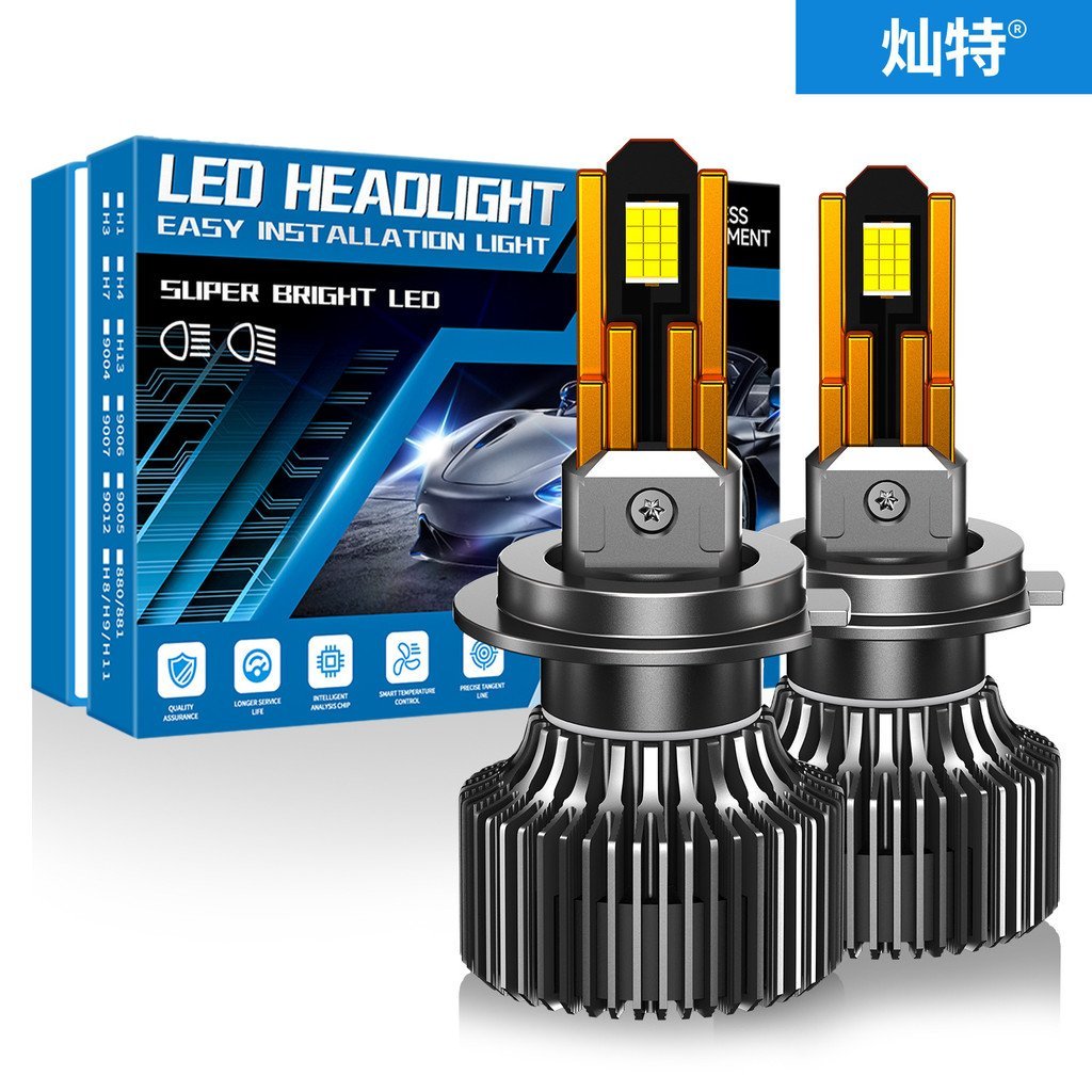 10 tubos de cobre, farol LED automotivo de 110W, H1 H7 H11 9005 9012, farol alto e baixo integrados, H4 HB3 farol alto i