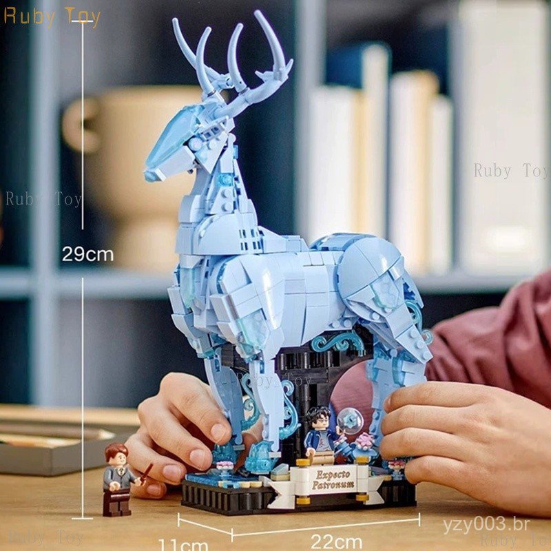 754 Blocos Expecto Patronum Compatíveis com Lego Harry Potter, Conjunto de Minifiguras e Blocos de Montar 76414