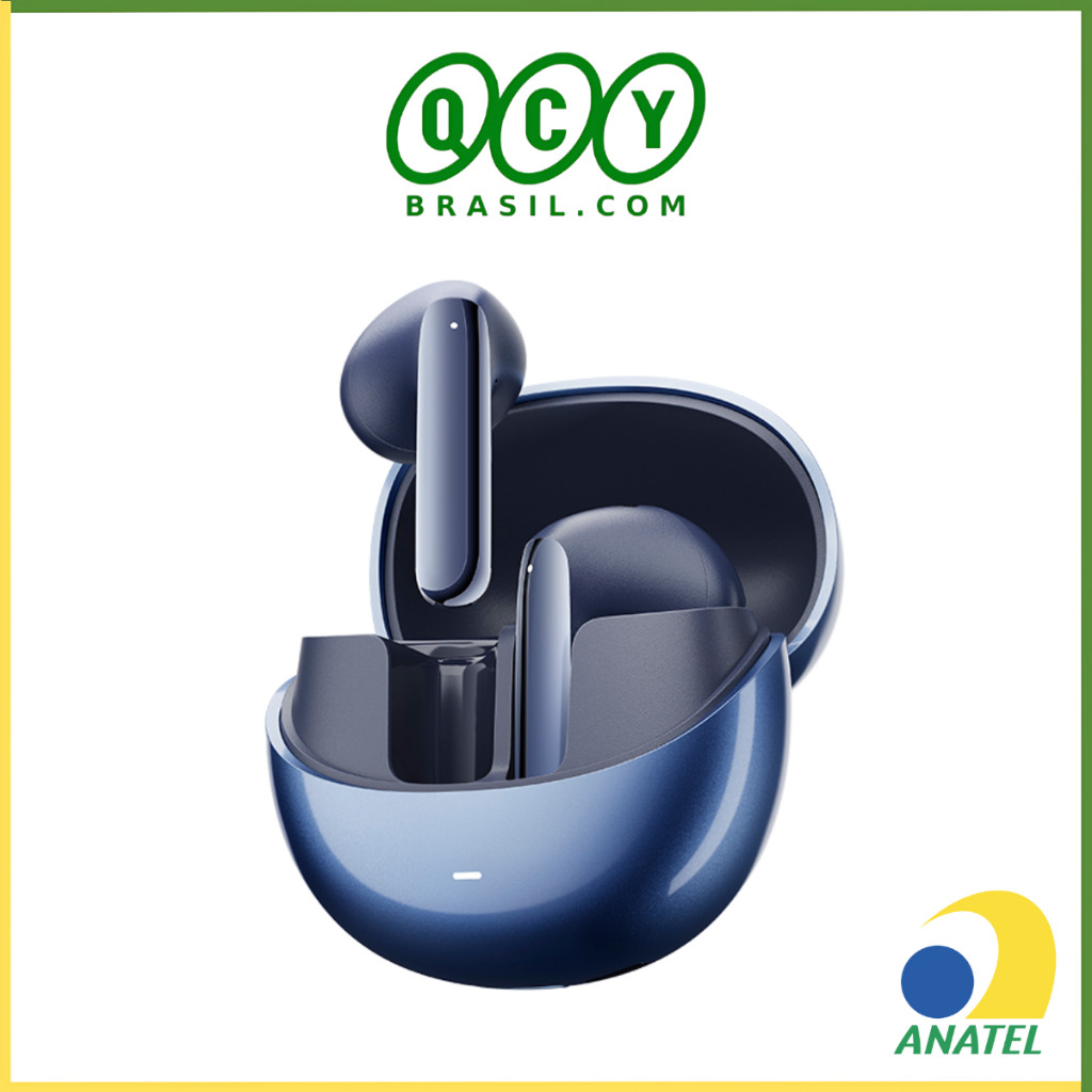 Fone de Ouvido QCY HT10 AilyBuds Pro ANC Modo Gamer Sem Fio Bluetooth 5.3 Multip