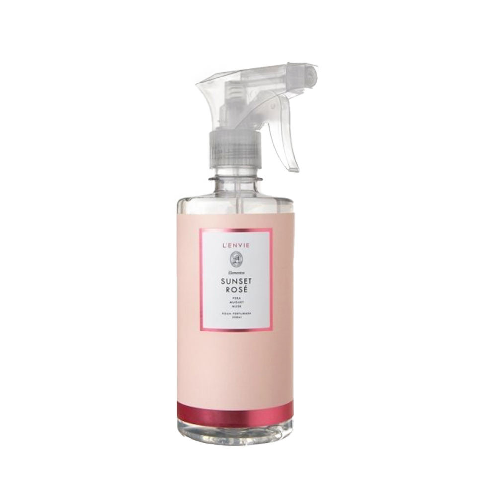 Água Perfumada Sunset Rosé Flores Jasmim Lenvie 500ml