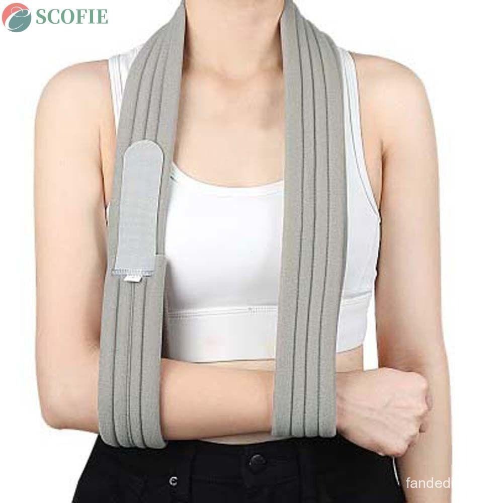 SCOFIE Antebraço Braço Estilingue Lesão Ombro Esportes Pulseira Almofada Ajustável Entorse Ortopédica Cotovelo Suporte C