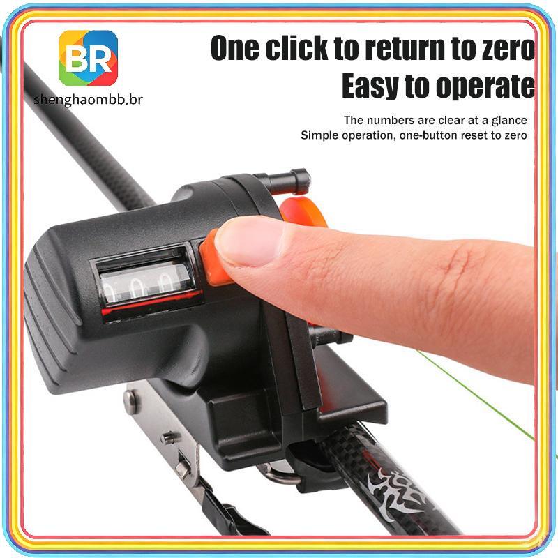 Ferramenta De Medição De Profundidade De Linha De Pesca , Leve , Fácil Uso , Contador Para Precisa Em Barco BR