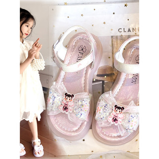 Meninas dos desenhos animados Nezha sandálias 2025 novo estilo crianças sola macia antiderrapante sapatos de princesa ve