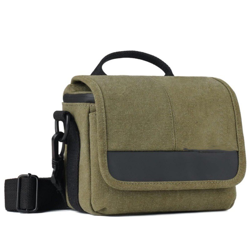 Bolsa de Câmera Pequena Transversal, Bolsa de Ombro para Câmera, Impermeável, de Lona, Compacta e Bonita, para Câmeras M