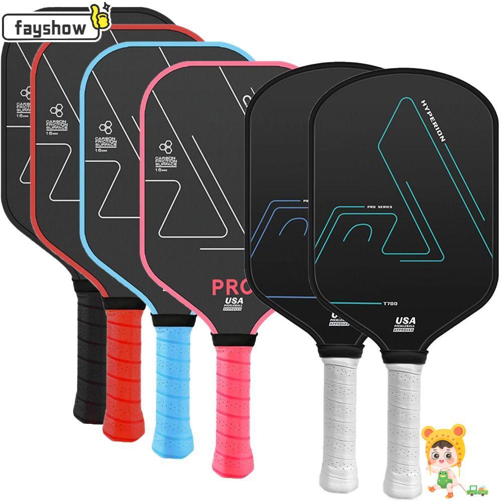FAYSHOW 1 Peça De Pás De Pickleball , Raquetes De Fibra De Carbono De Superfície Fosca , Confortáveis