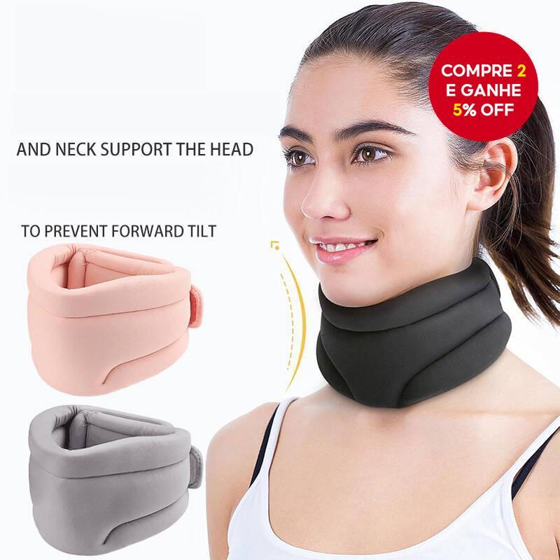 Colar Cervical com Suporte Ajustável em Espuma