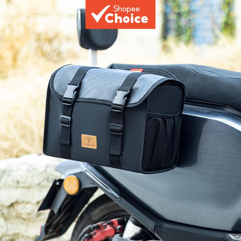 Bolsa De Suspensão Traseira Pacote Multifuncional Sela De Scooter À Prova D'água Para Capacete