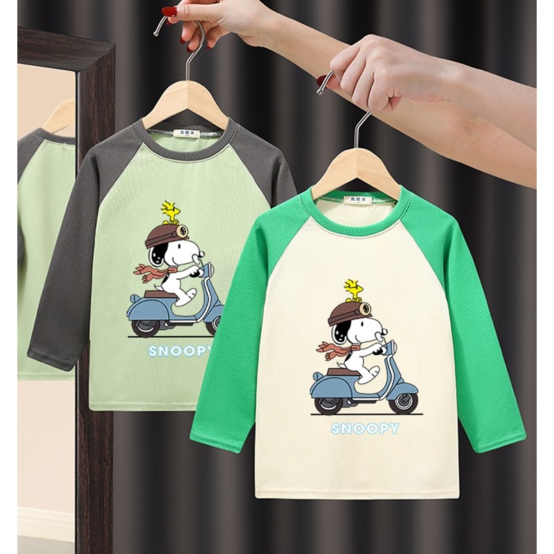 Crianças crianças camiseta de manga comprida meninos Street Wear primavera outono moletom meninas camiseta de fundo fino