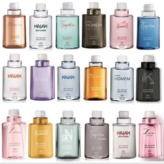 Refil desodorante spray Deo corporal Natura 100ml (escolha sua fragrância)