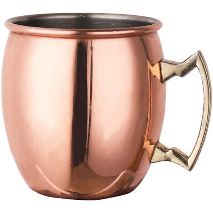Copo de Cerveja Hoshen Moscow M Cup, Copo Martelado Revestido de Cobre para Coquetéis, Copo de Metal, 18 OZ, Copo de Aço