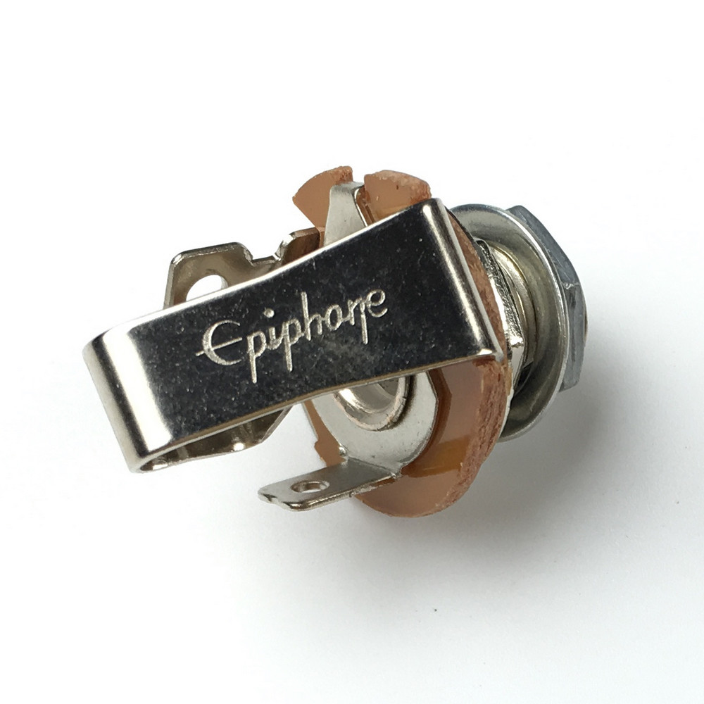 1 Peça Epiphone Genuíno 6.35mm Fêmea mono Jack Para EPI Guitarra Elétrica Baixo Made In Coreia